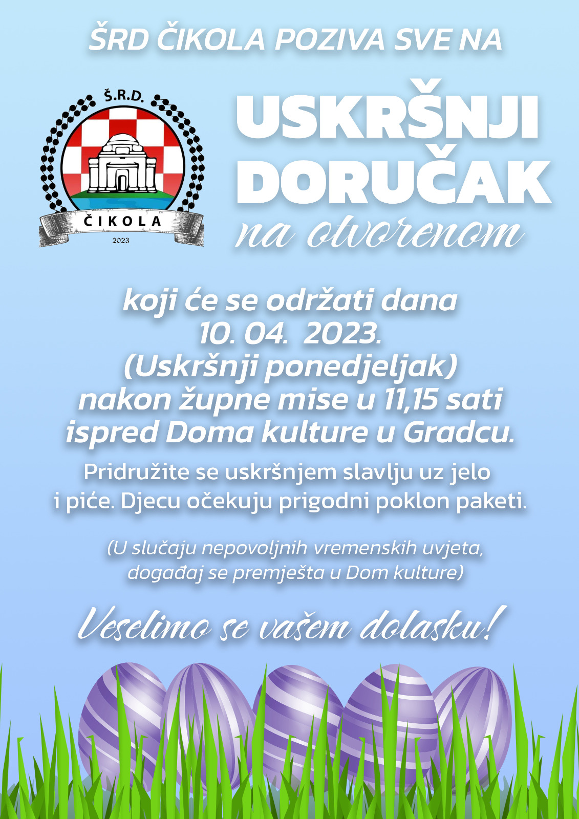 Uskrnji doruak plakat